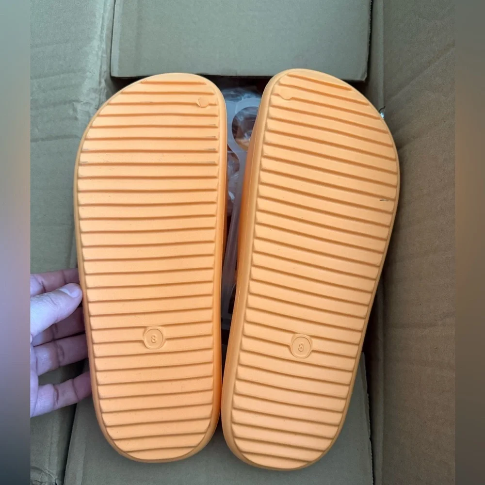 Wild Fable Shoes Robbie Slide Orange slip on Sandals 🎯 Target size 8